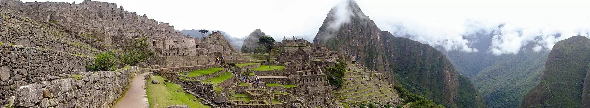 Machu Picchu i løbet af dagen